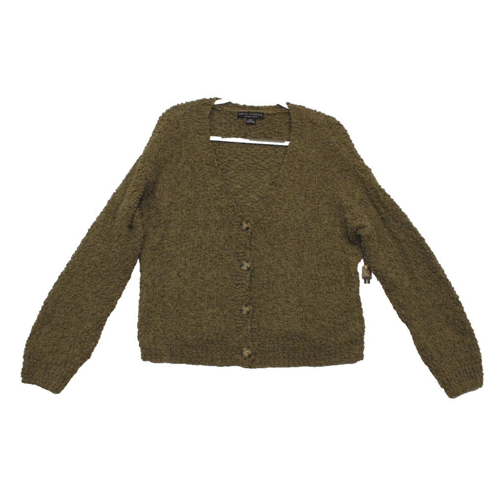 Social Standard By Sanctuary Popcorn Cardigan Sweater Women‎ S Olive Green
